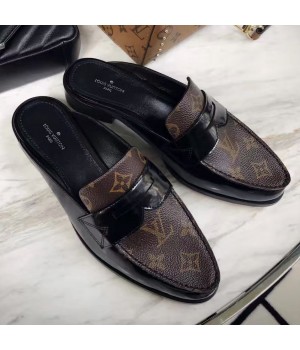 Louis Vuitton Patent Leater Academy Open Flat Loafer 2017 (GD4005-7030408 )