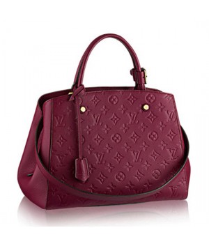 Louis Vuitton M41196 Montaigne MM Tote Bag Monogram Empreinte Leather